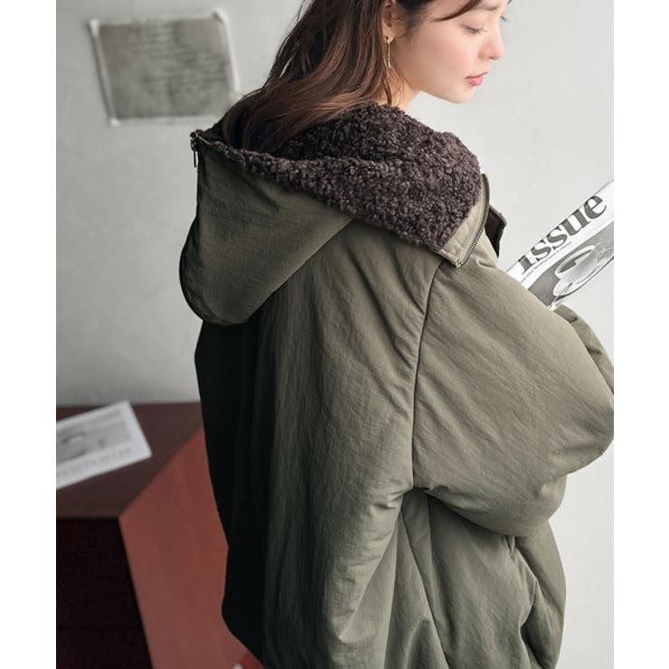 セーラー風カラーがあざとい。中綿バルーンシルエットブルゾン | Classical Elf  | 詳細画像29 