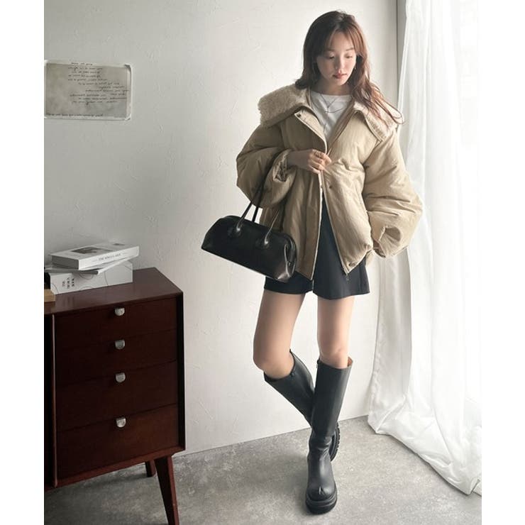 セーラー風カラーがあざとい。中綿バルーンシルエットブルゾン | Classical Elf  | 詳細画像36 