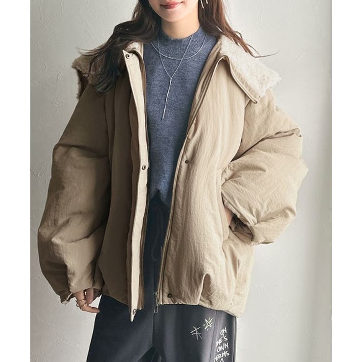 セーラー風カラーがあざとい。中綿バルーンシルエットブルゾン | Classical Elf  | 詳細画像37 