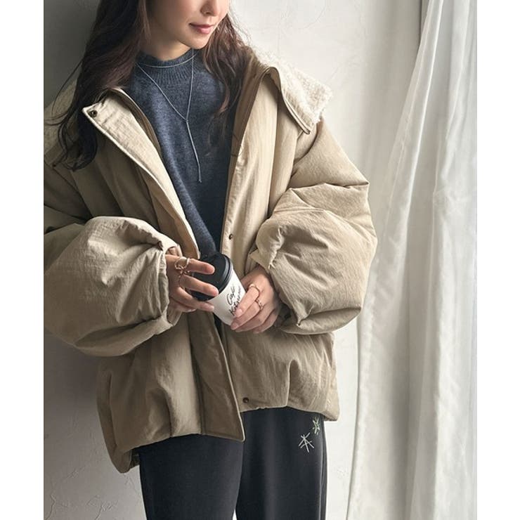 セーラー風カラーがあざとい。中綿バルーンシルエットブルゾン | Classical Elf  | 詳細画像39 