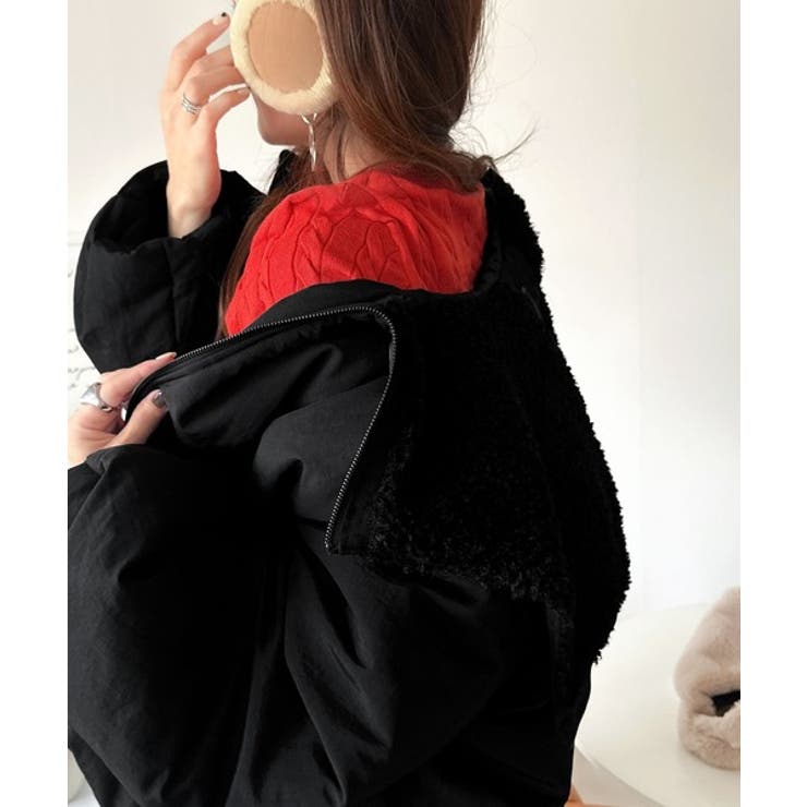 セーラー風カラーがあざとい。中綿バルーンシルエットブルゾン | Classical Elf  | 詳細画像48 