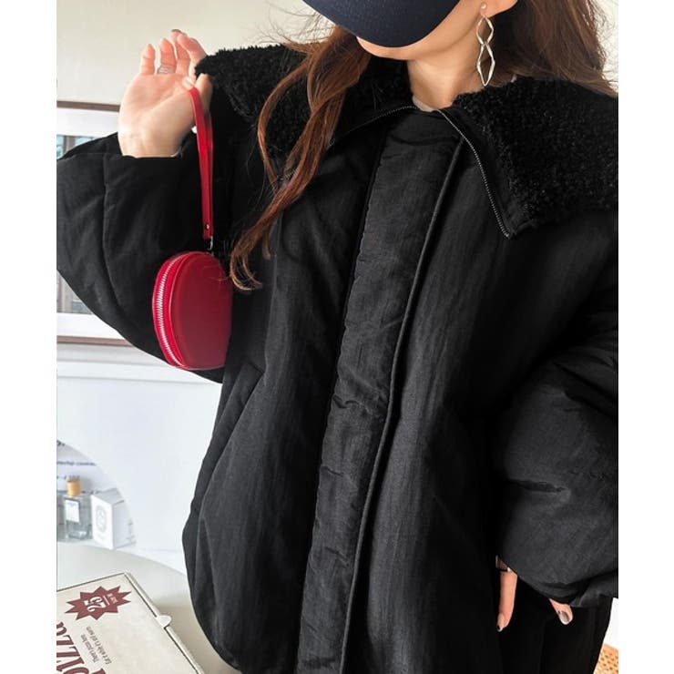 セーラー風カラーがあざとい。中綿バルーンシルエットブルゾン | Classical Elf  | 詳細画像49 