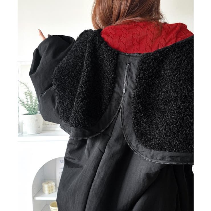 セーラー風カラーがあざとい。中綿バルーンシルエットブルゾン | Classical Elf  | 詳細画像4 