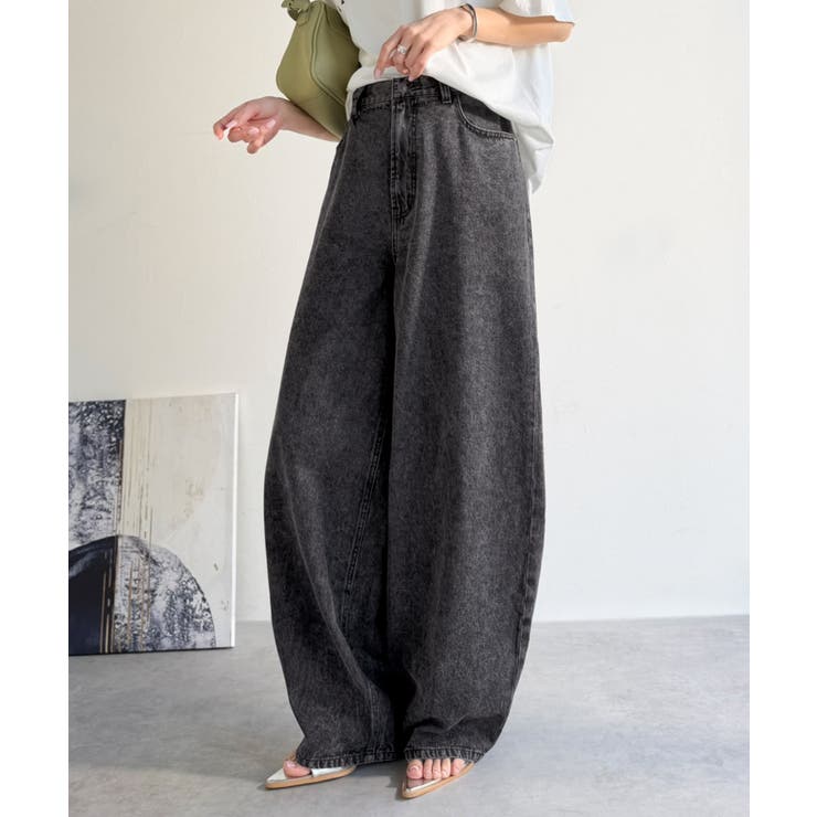 《JaVa ジャバコラボ》快適さとおしゃれの両立！バルーンデニムパンツ | Classical Elf  | 詳細画像9 