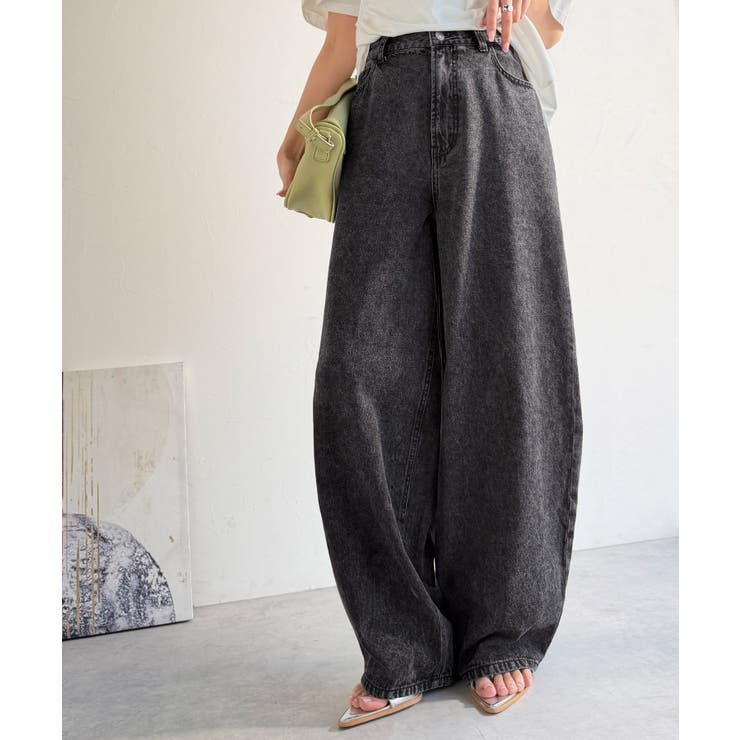 《JaVa ジャバコラボ》快適さとおしゃれの両立！バルーンデニムパンツ | Classical Elf  | 詳細画像12 