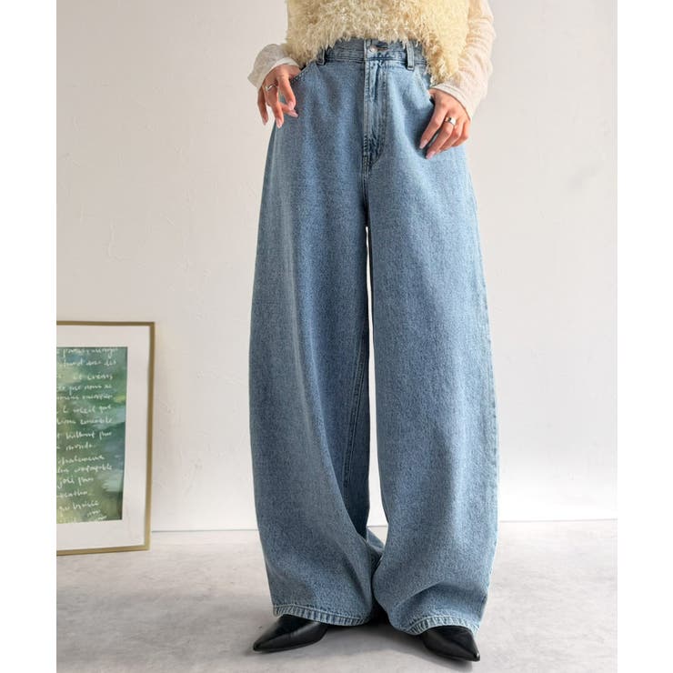 ライトブルー | 《JaVa ジャバコラボ》快適さとおしゃれの両立！バルーンデニムパンツ | Classical Elf 