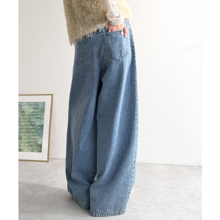 《JaVa ジャバコラボ》快適さとおしゃれの両立！バルーンデニムパンツ | Classical Elf  | 詳細画像17 