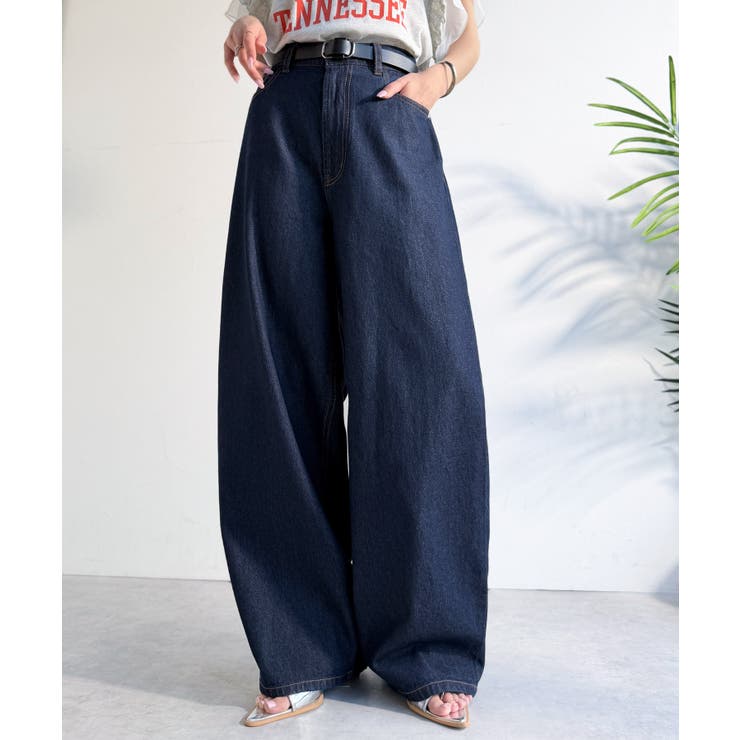 《JaVa ジャバコラボ》快適さとおしゃれの両立！バルーンデニムパンツ | Classical Elf  | 詳細画像30 