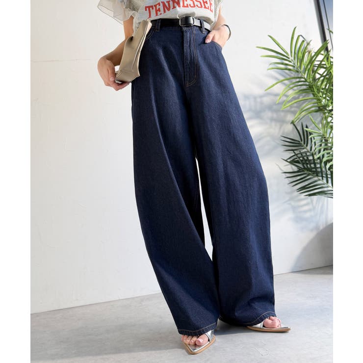 《JaVa ジャバコラボ》快適さとおしゃれの両立！バルーンデニムパンツ | Classical Elf  | 詳細画像31 