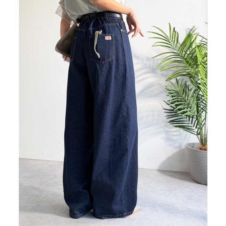 《JaVa ジャバコラボ》快適さとおしゃれの両立！バルーンデニムパンツ | Classical Elf  | 詳細画像33 