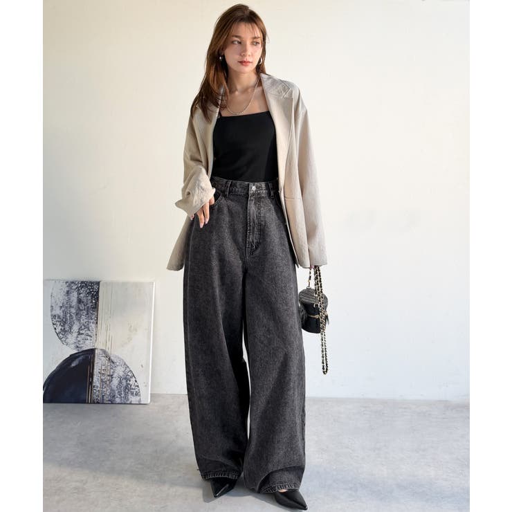 《JaVa ジャバコラボ》快適さとおしゃれの両立！バルーンデニムパンツ | Classical Elf  | 詳細画像2 