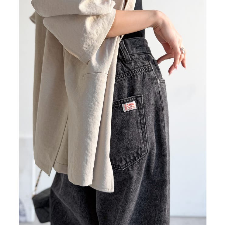 《JaVa ジャバコラボ》快適さとおしゃれの両立！バルーンデニムパンツ | Classical Elf  | 詳細画像3 