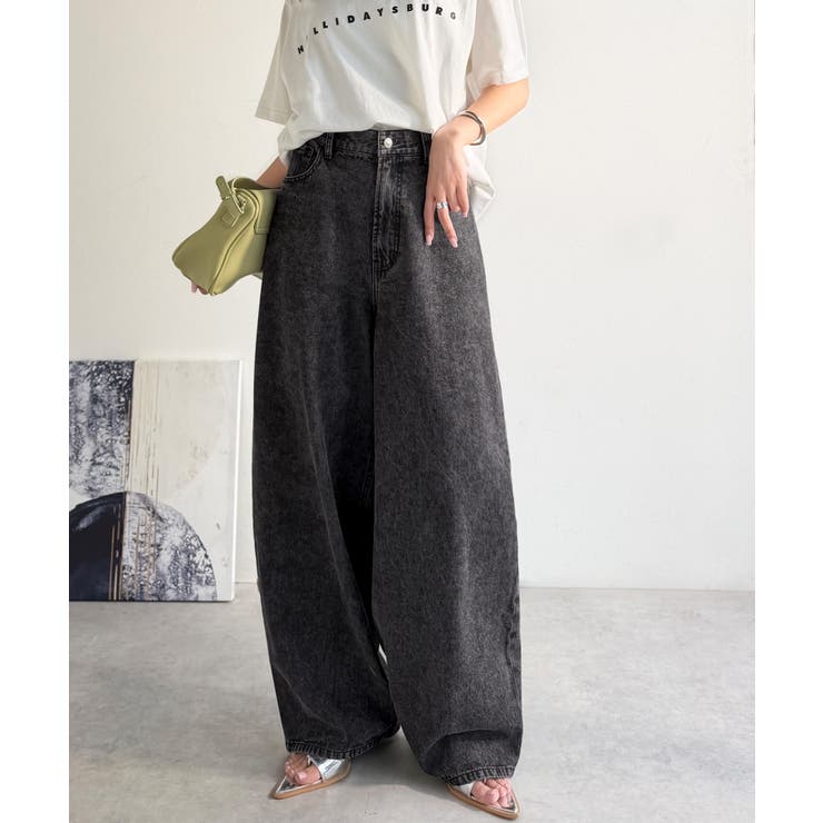 《JaVa ジャバコラボ》快適さとおしゃれの両立！バルーンデニムパンツ | Classical Elf  | 詳細画像5 