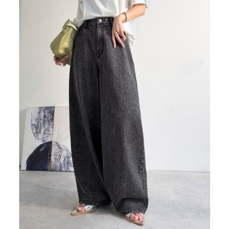 《JaVa ジャバコラボ》快適さとおしゃれの両立！バルーンデニムパンツ | Classical Elf  | 詳細画像6 