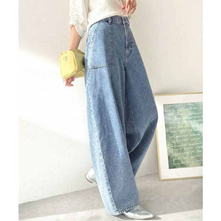 ライトブルー | 《JaVaジャバコラボ》 立体感でシルエット補正。ウエストゴムで履きやすい綿10… | Classical Elf 