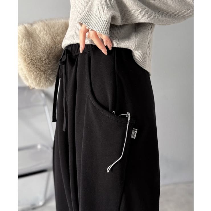 ゆるいだけじゃ、つまらない。裏毛変形かぶせポケットイージーパンツ | Classical Elf  | 詳細画像8