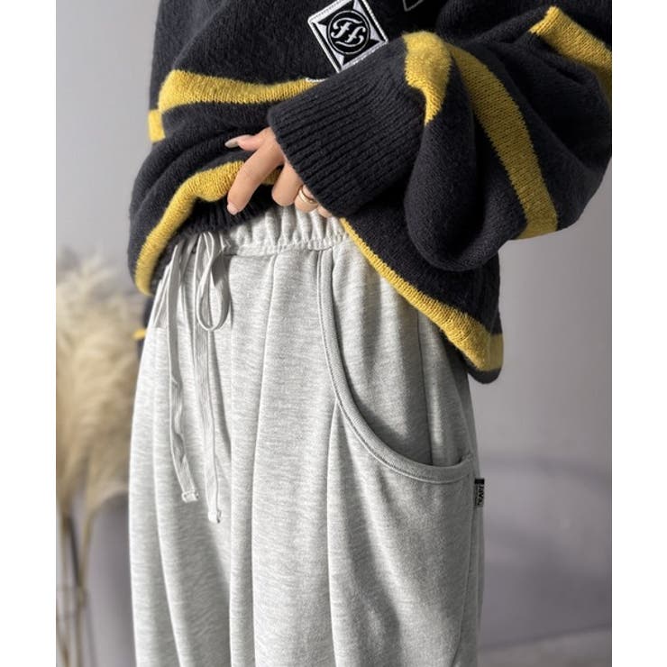 ゆるいだけじゃ、つまらない。裏毛変形かぶせポケットイージーパンツ | Classical Elf  | 詳細画像12