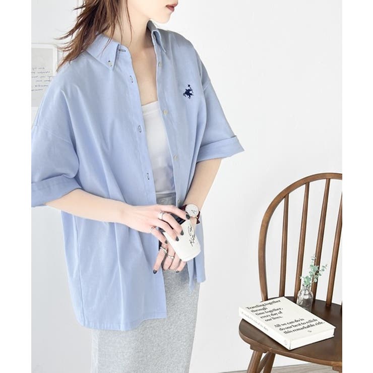 トラッドテイストをポップにアップデート。胸刺繍ボタンダウンシャツ | Classical Elf  | 詳細画像15 