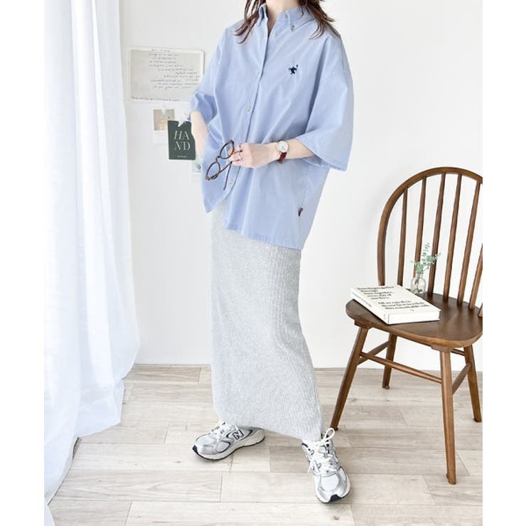 トラッドテイストをポップにアップデート。胸刺繍ボタンダウンシャツ | Classical Elf  | 詳細画像16 