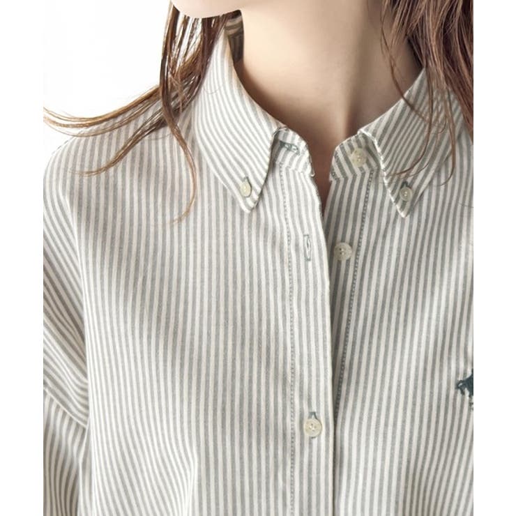 トラッドテイストをポップにアップデート。胸刺繍ボタンダウンシャツ | Classical Elf  | 詳細画像17 