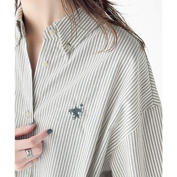 トラッドテイストをポップにアップデート。胸刺繍ボタンダウンシャツ | Classical Elf  | 詳細画像20 