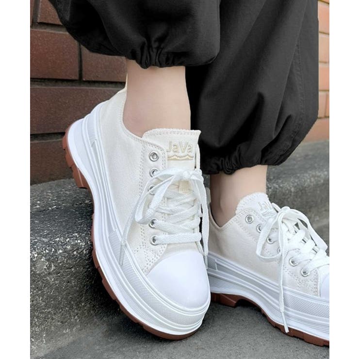 ホワイト | 《JaVaジャバ 別注》Campus Style 厚底スニーカー | Classical Elf 