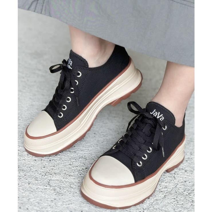 ブラック | 《JaVaジャバ 別注》Campus Style 厚底スニーカー | Classical Elf 