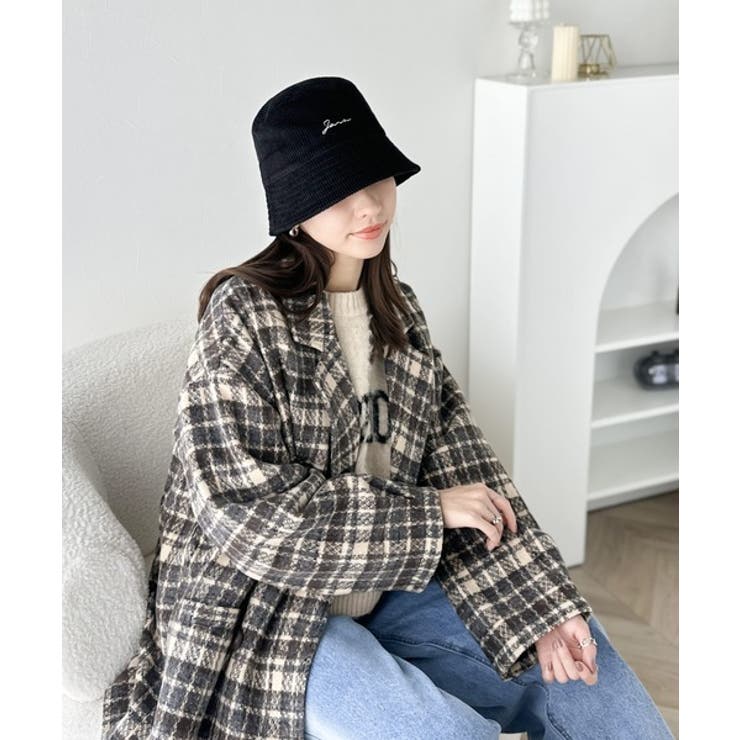 1点投入でこなれ見え。スタッズロゴ コーデュロイバケットハット | Classical Elf  | 詳細画像8 