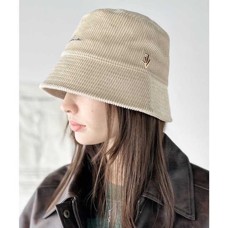 1点投入でこなれ見え。スタッズロゴ コーデュロイバケットハット | Classical Elf  | 詳細画像1 