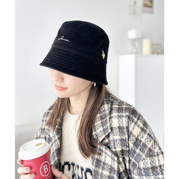 1点投入でこなれ見え。スタッズロゴ コーデュロイバケットハット | Classical Elf  | 詳細画像7 