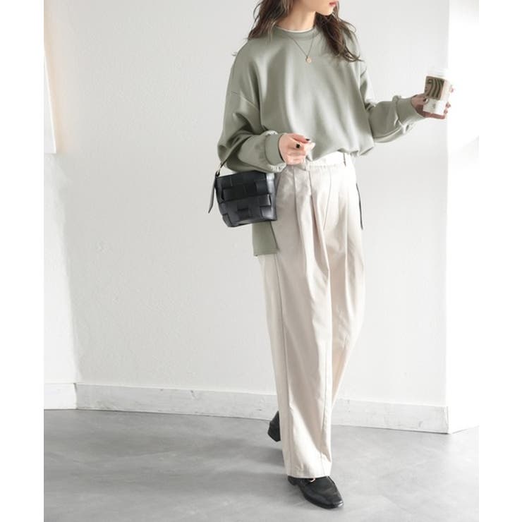 艶めく大人のスウェット。ダンボールニットサイドスリットプルオーバー | Classical Elf  | 詳細画像8 