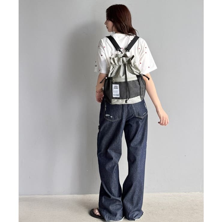 《JaVa ジャバコラボ》毎日の相棒バッグ！メッシュ使い巾着２WAYリュック | Classical Elf  | 詳細画像7 