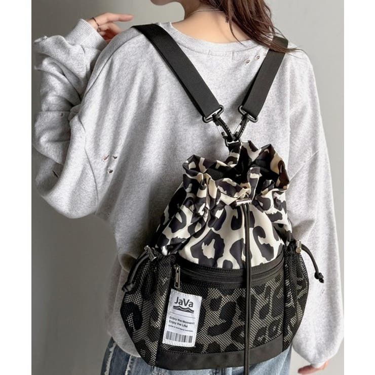 《JaVa ジャバコラボ》毎日の相棒バッグ！メッシュ使い巾着２WAYリュック | Classical Elf  | 詳細画像8 