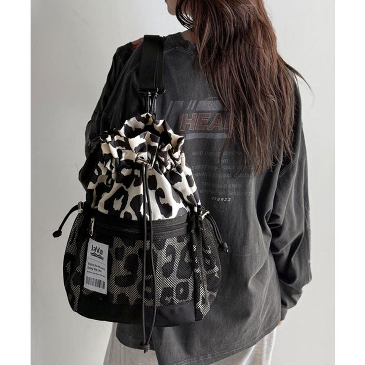 《JaVa ジャバコラボ》毎日の相棒バッグ！メッシュ使い巾着２WAYリュック | Classical Elf  | 詳細画像9 