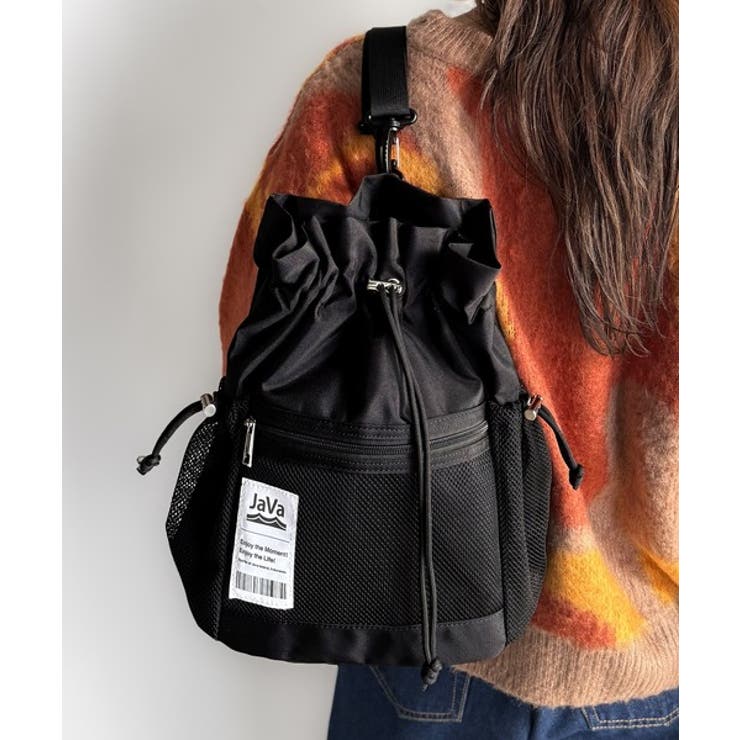 《JaVa ジャバコラボ》毎日の相棒バッグ！メッシュ使い巾着２WAYリュック | Classical Elf  | 詳細画像13 