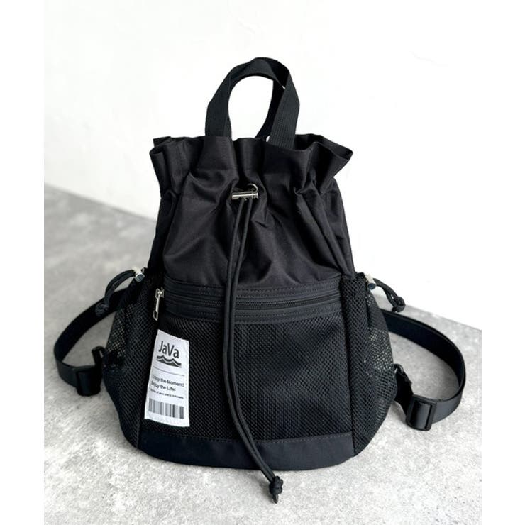 《JaVa ジャバコラボ》毎日の相棒バッグ！メッシュ使い巾着２WAYリュック | Classical Elf  | 詳細画像20 
