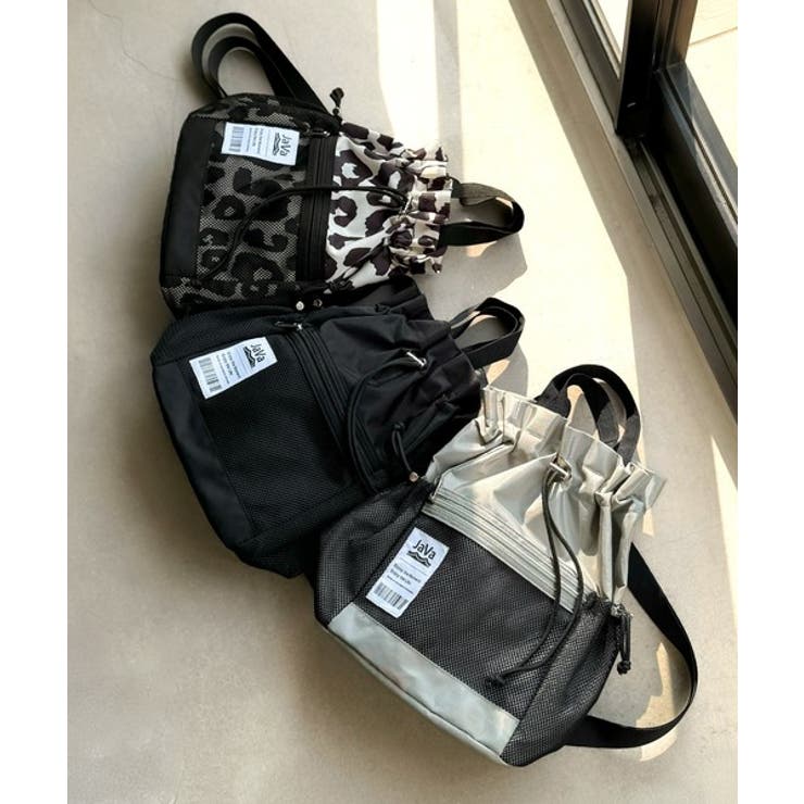 《JaVa ジャバコラボ》毎日の相棒バッグ！メッシュ使い巾着２WAYリュック | Classical Elf  | 詳細画像24 