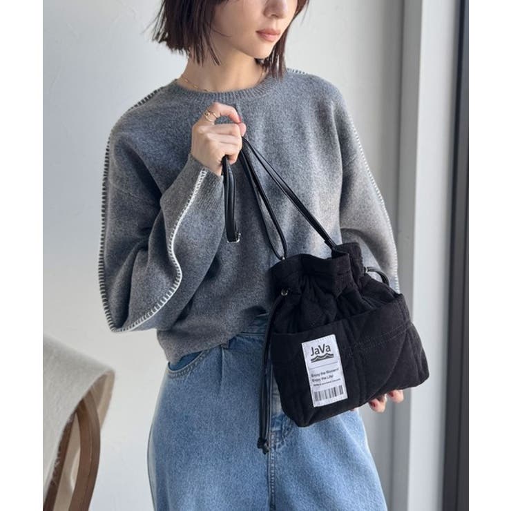 秋冬のマストハブ！2WAYミニ巾着コーデュロイショルダーバッグ | Classical Elf  | 詳細画像2 