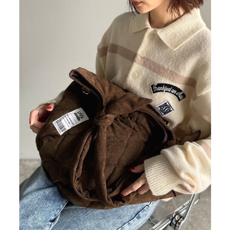 大容量！ふわもち素材♪スウェードライクキルティングトートバッグ | Classical Elf  | 詳細画像8 