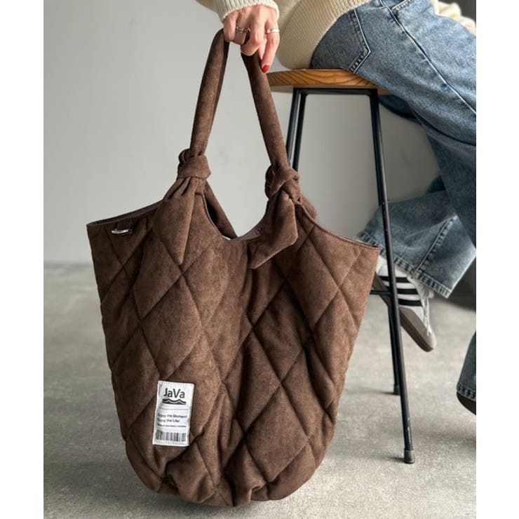 大容量！ふわもち素材♪スウェードライクキルティングトートバッグ | Classical Elf  | 詳細画像7 