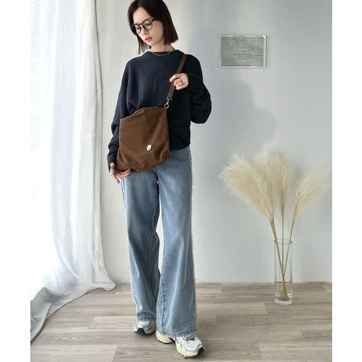 オリジナルロゴ入りクリアボタンがきらりと映える♪スウェードライク2wayショルダ… | Classical Elf  | 詳細画像9