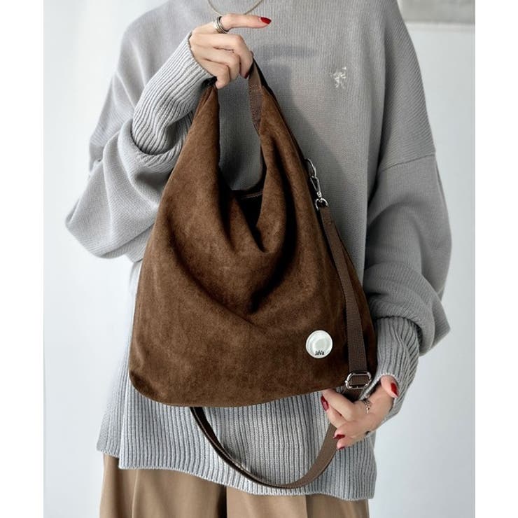 オリジナルロゴ入りクリアボタンがきらりと映える♪スウェードライク2wayショルダ… | Classical Elf  | 詳細画像10