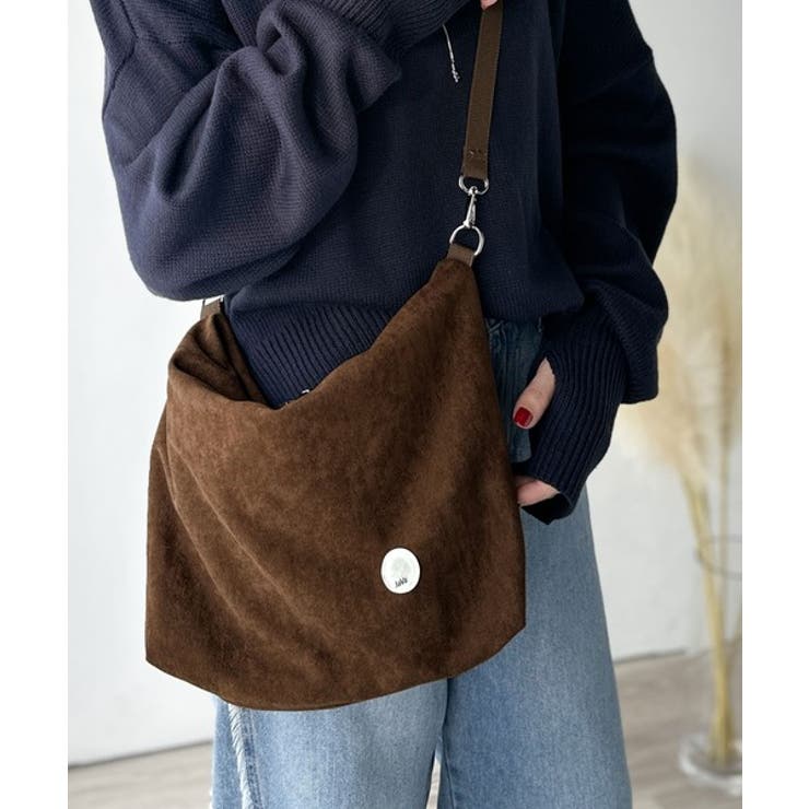 オリジナルロゴ入りクリアボタンがきらりと映える♪スウェードライク2wayショルダ… | Classical Elf  | 詳細画像12