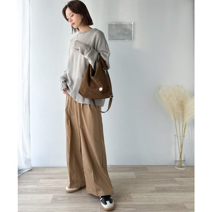 オリジナルロゴ入りクリアボタンがきらりと映える♪スウェードライク2wayショルダ… | Classical Elf  | 詳細画像13