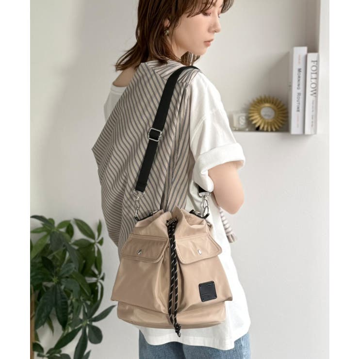 《JaVaジャバコラボ》おしゃれなのに、機能的。2wayダブルポケットバッグ | Classical Elf  | 詳細画像12 