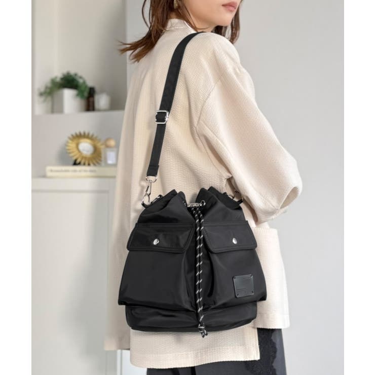 《JaVaジャバコラボ》おしゃれなのに、機能的。2wayダブルポケットバッグ | Classical Elf  | 詳細画像2 