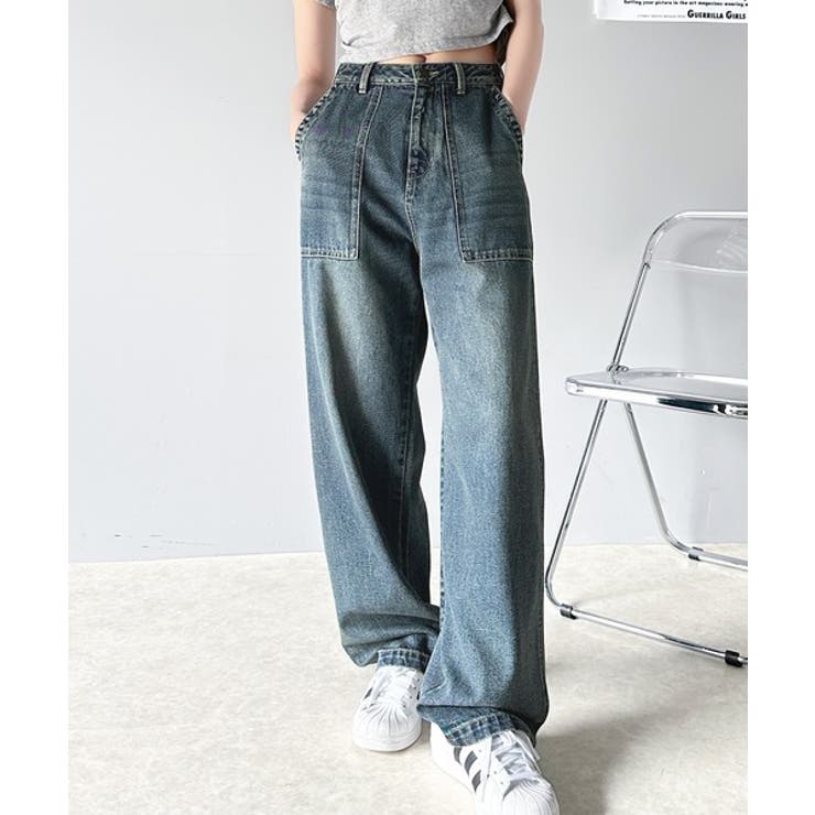 ゆるっと旬なシルエット。ヴィンテージ加工ハイウエストベイカー