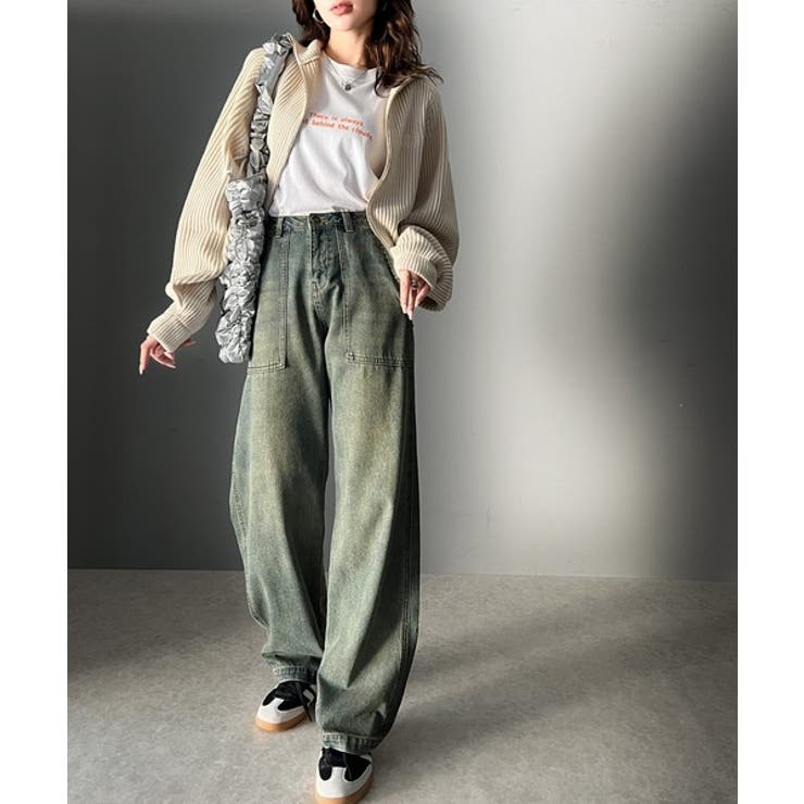 TRIFLE | BEST HIT ITEM 📌ハイウエストウォッシングデニム