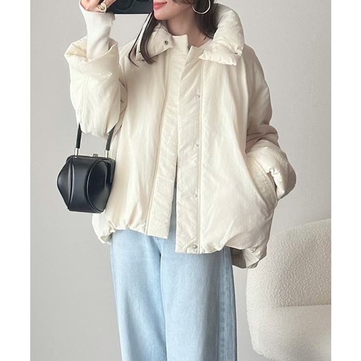 衿2WAYで旬映え。衿取り外し可能エッグライン中綿ブルゾン | Classical Elf  | 詳細画像8 