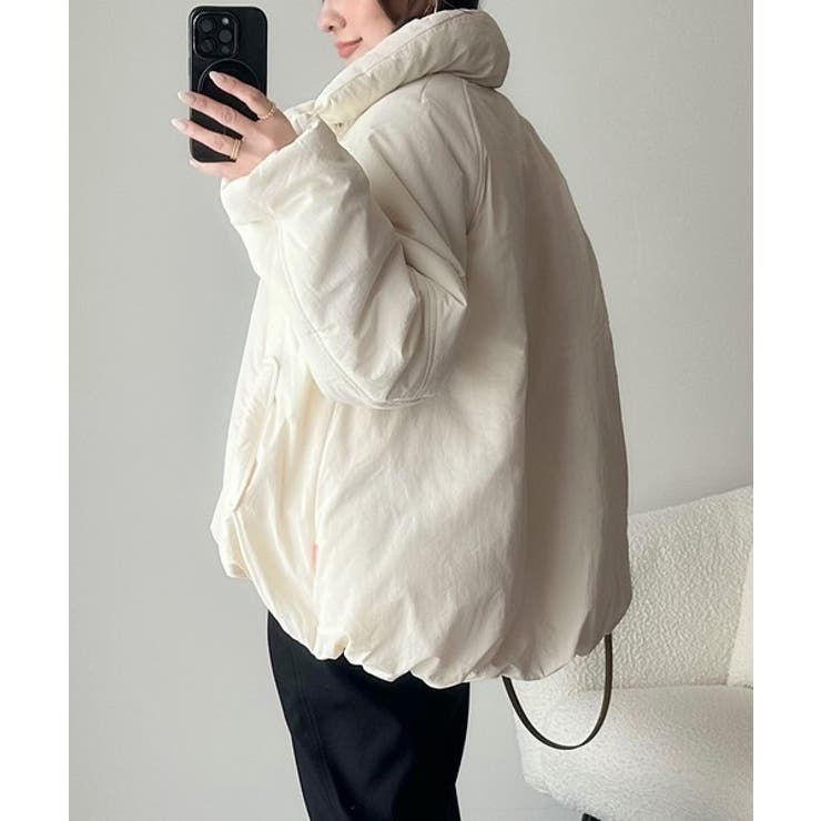 衿2WAYで旬映え。衿取り外し可能エッグライン中綿ブルゾン | Classical Elf  | 詳細画像9 